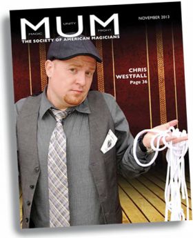 Toronto Magician - Magazine Cover